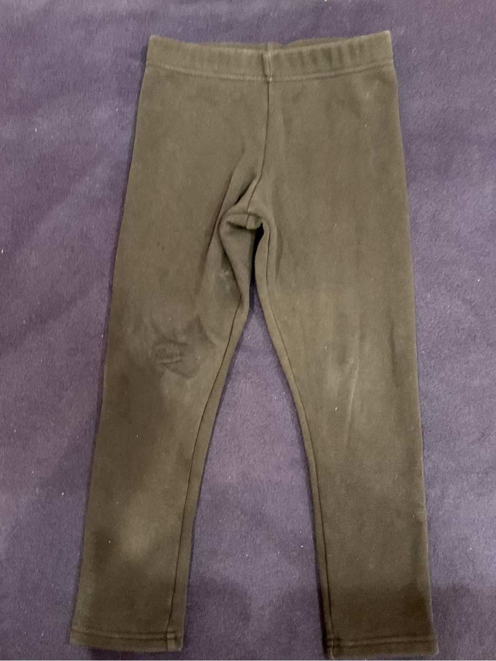 Carter's Girls Black Fleece Leggings Size 7